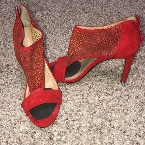 BCBGeneration red suede heels